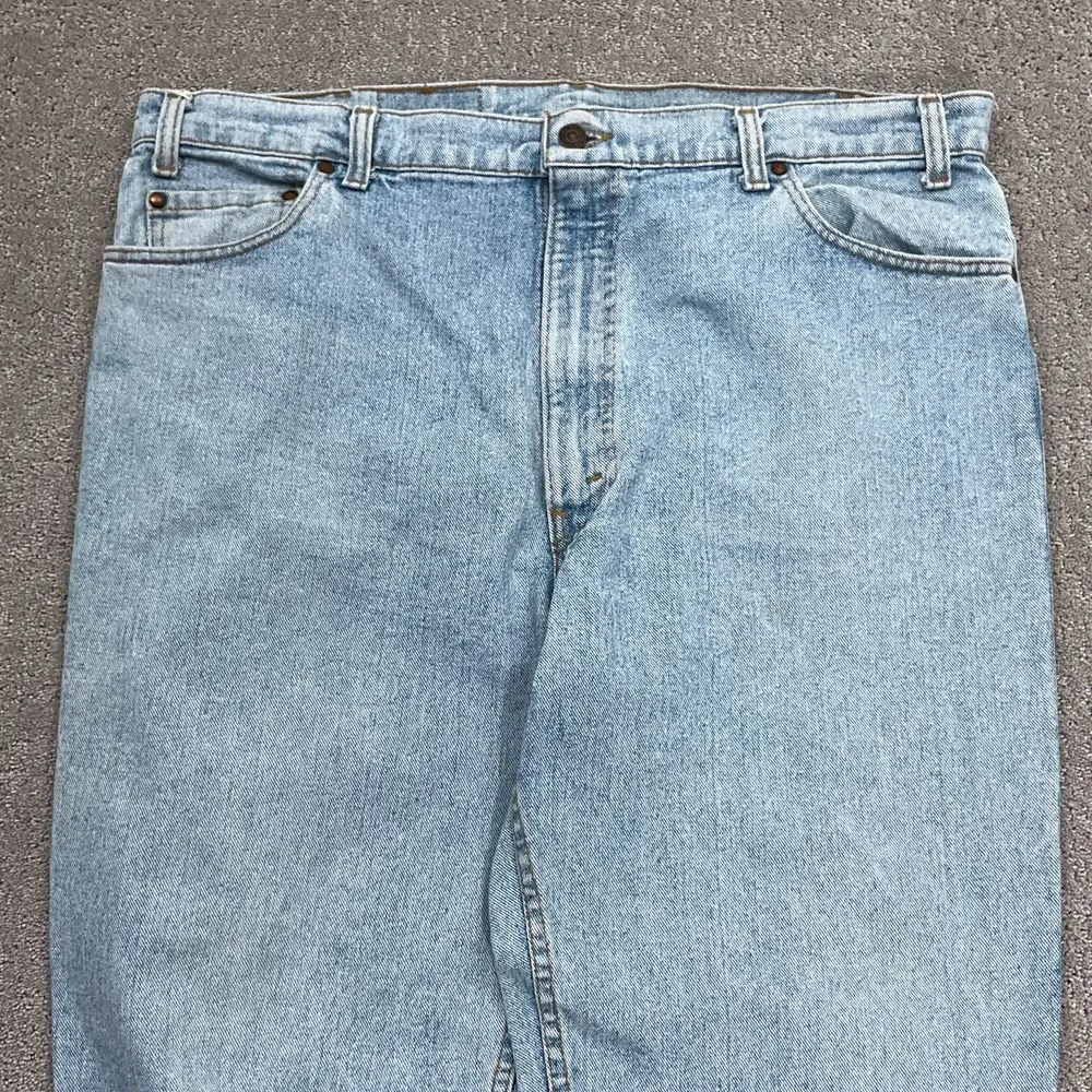 Levis Jeans Men W42 L30 Light Blue‎ Relaxed Fit  Denim WPL423 Bat Wing USA  VTG